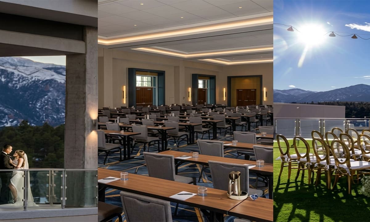 Meeting space and events collage