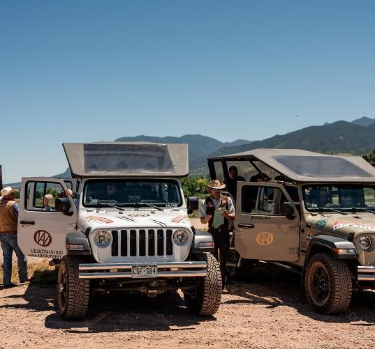 Jeeps that look like they're ready for some outdoors
