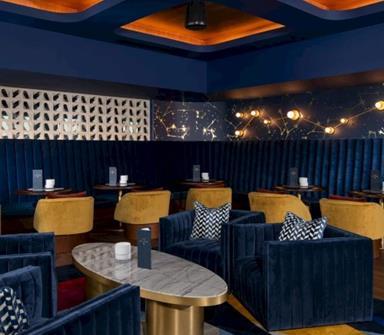 A dining area at The Aviator