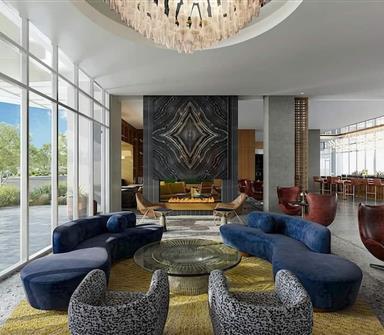Lobby cozy seating area