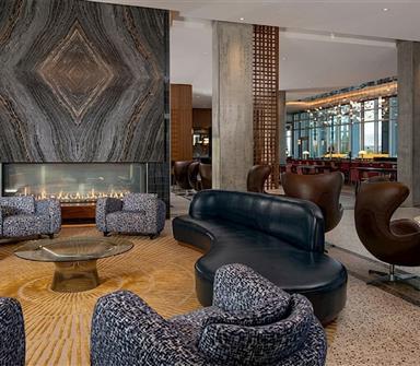 lounge area at the hotel