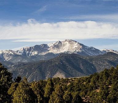 Mountains in the background 