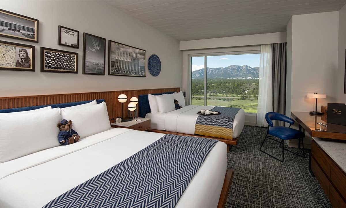 two beds at the hotel