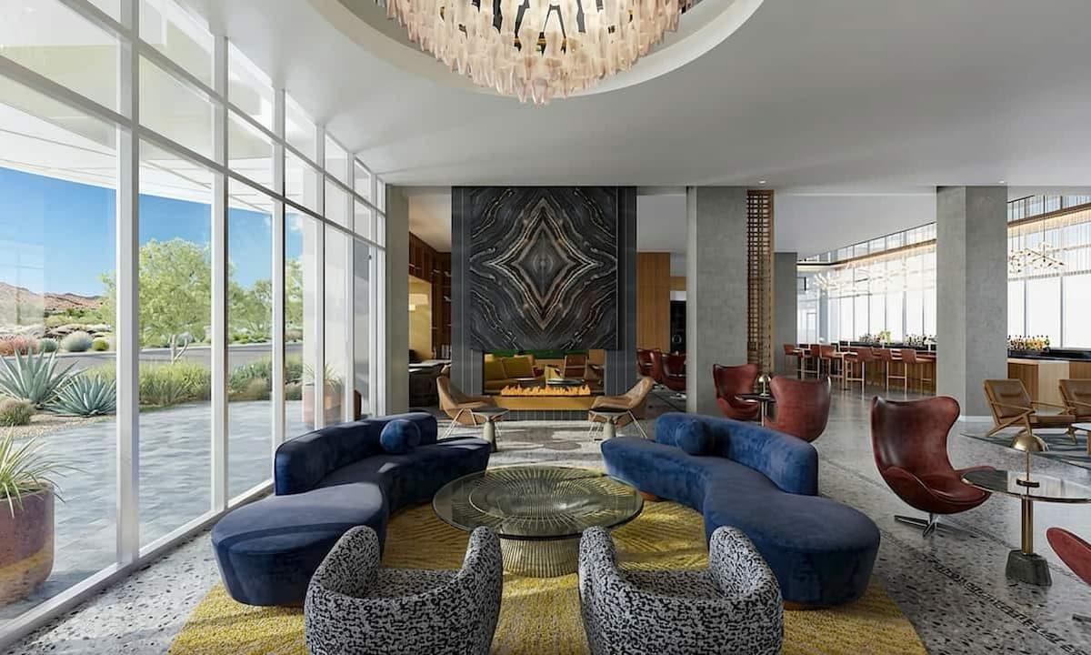 cozy chairs in the lobby